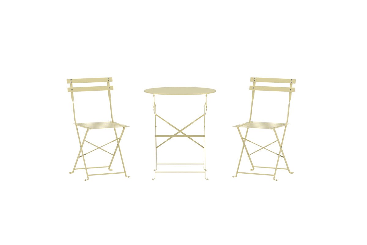 Garten Loungeset Elion – 3-teiliges Set mit rundem Tisch in 3 Farben