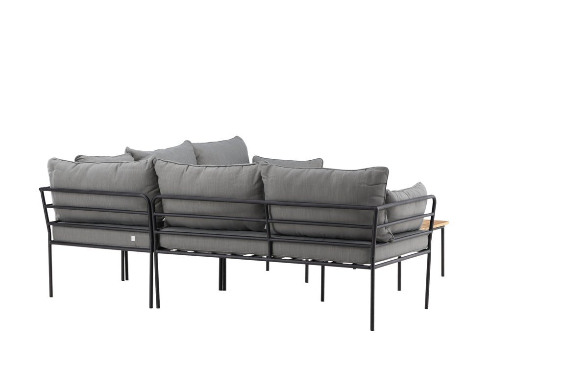 Garten Loungeset Felicita – Ecksofa mit 4 Sitzplätzen und Couchtisch
