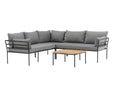 Garten Loungeset Felicita – Ecksofa mit 4 Sitzplätzen und Couchtisch