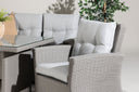 Garten Loungeset Henry – mit Glasplatte & Sitzkissen