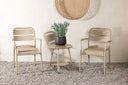 Garten Loungeset Rivana – 3-teiliges Set mit 2 Stühlen & Tisch in Beige