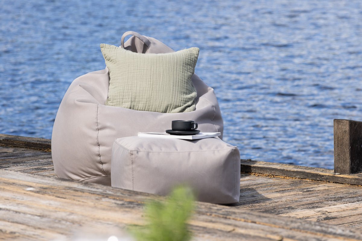 Garten Sitzsack Lago - aus Polyester in Beige