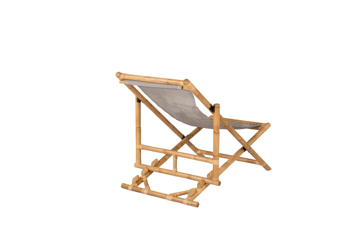 Garten Sonnenliege Coco - aus Rattan und Textilene in Naturoptik