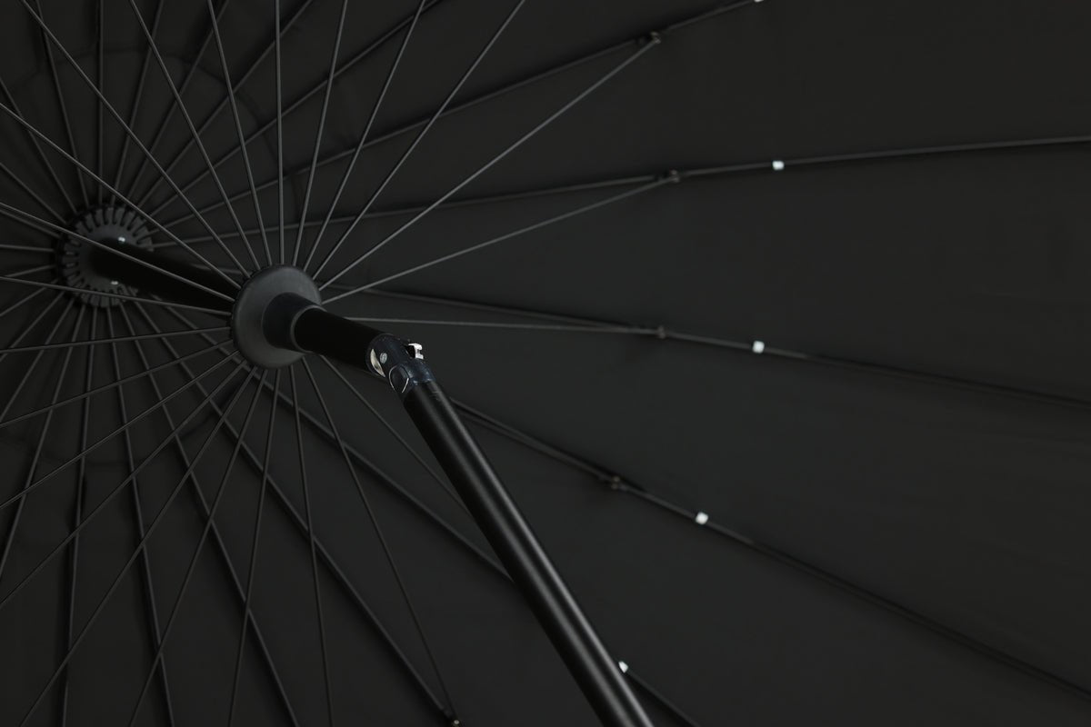 Garten Sonnenschirm Palma – Ø270 cm verfügbar in Weiß, Schwarz, Grau und Blau