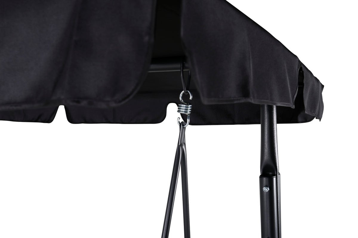 Hollywoodschaukel Sandy - für 3 Personen in Schwarz