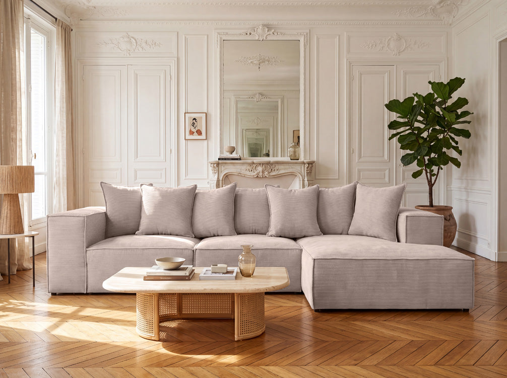 Designer Sofa Largo L in Cord