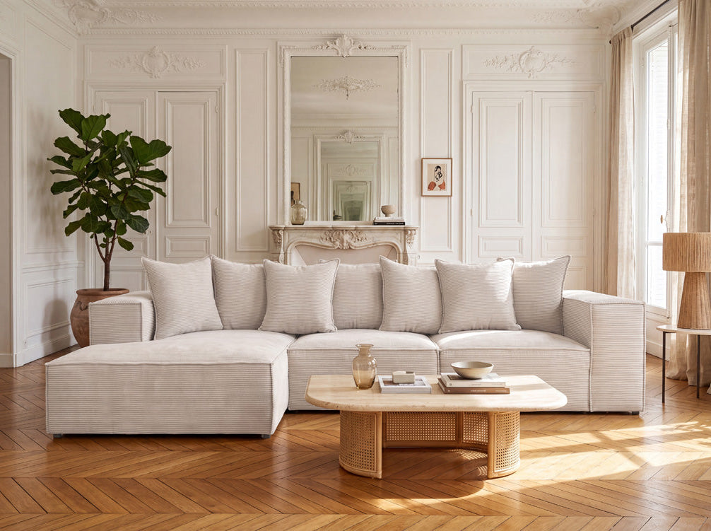 Designer Sofa Largo L in Cord