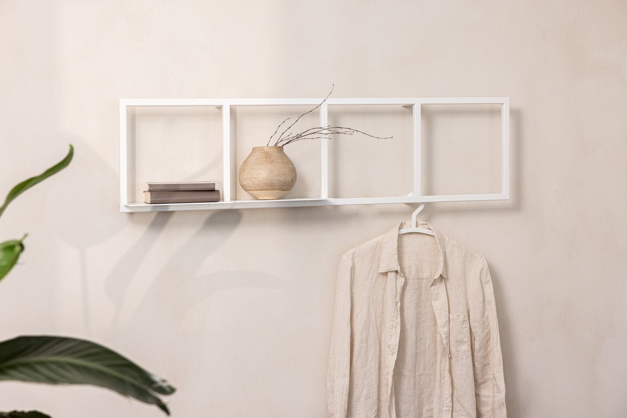 Wandregal Rivo S – Kompaktes Metallregal mit Stecksystem