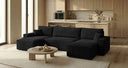 Designer Sofa Lunaro U Mini mit Schlaffunktion und Stauraum in Cord