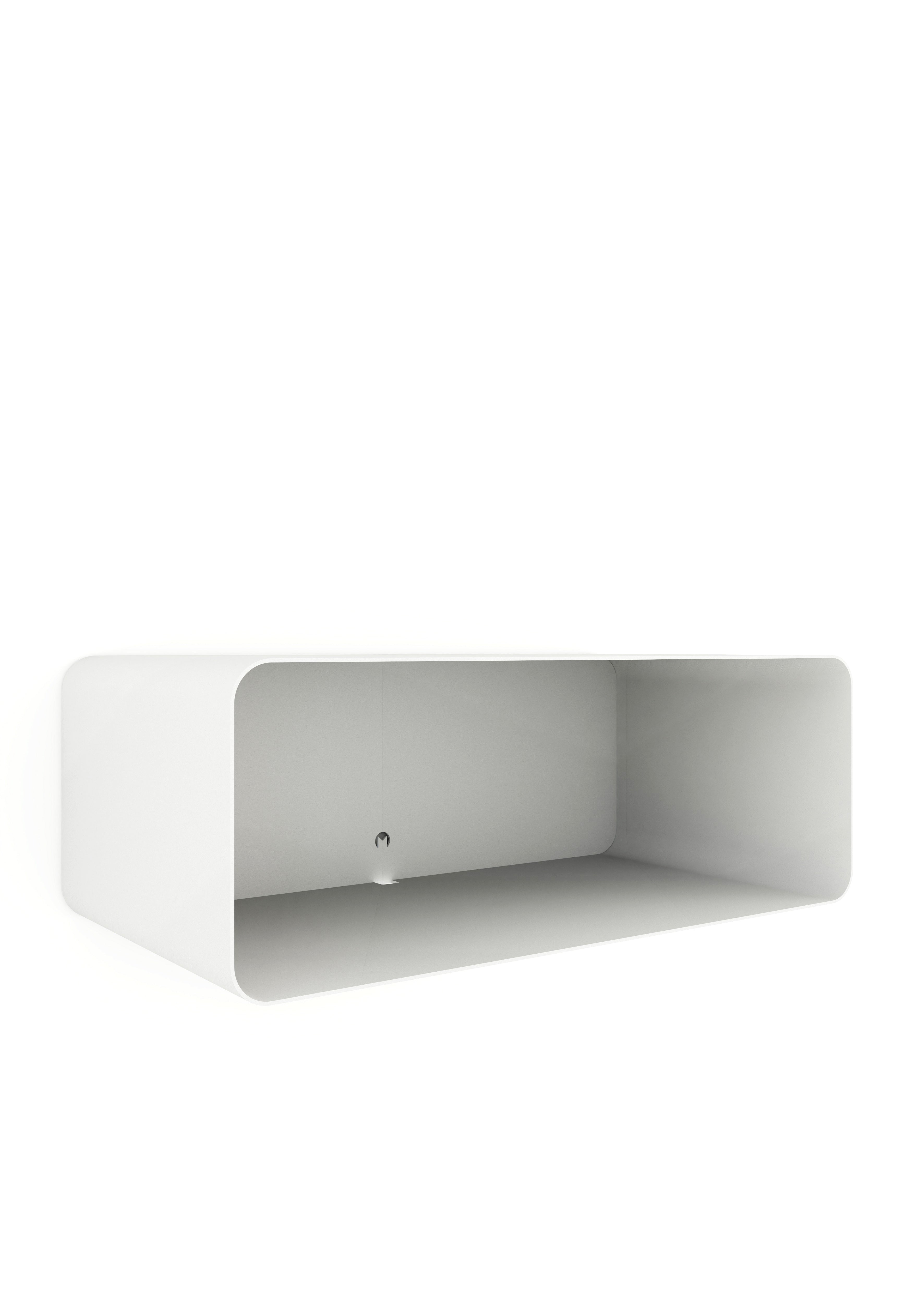 Nachttisch Nelio – Hängendes Design mit Kabeldurchführung