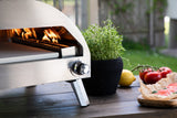 Pizzaofen Parma - aus Stahl, Edelstahl und Keramik in Silber