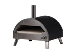 Pizzaofen Parma - aus Stahl, Edelstahl und Keramik in Silber