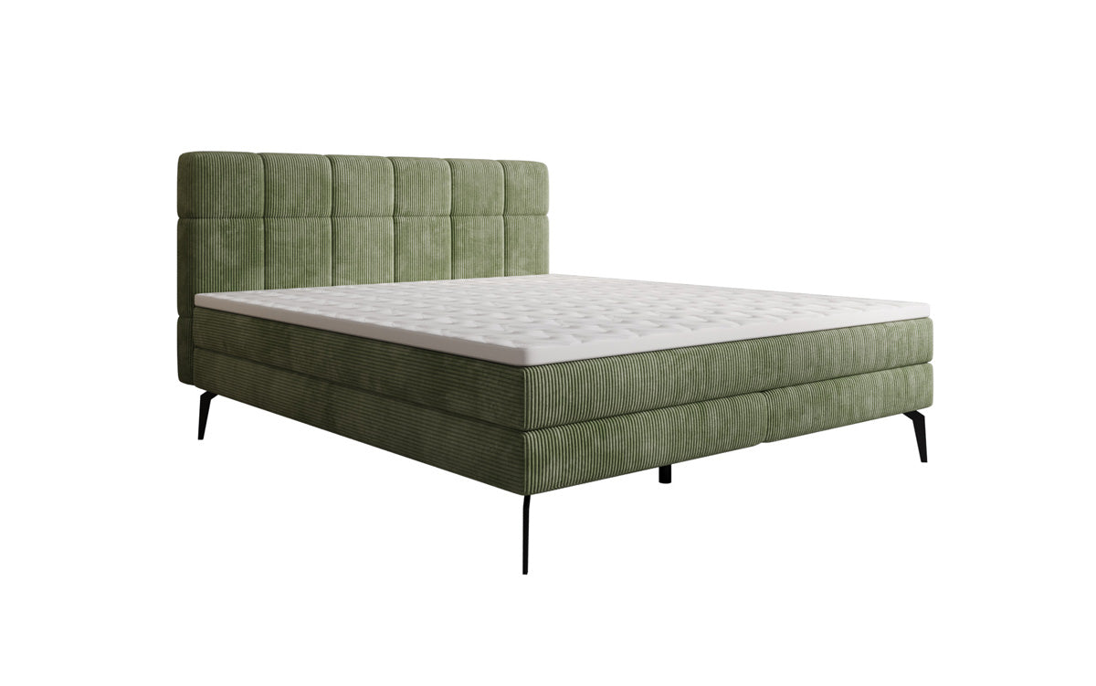 Boxspringbett Vera in Cord mit hohen Füßen