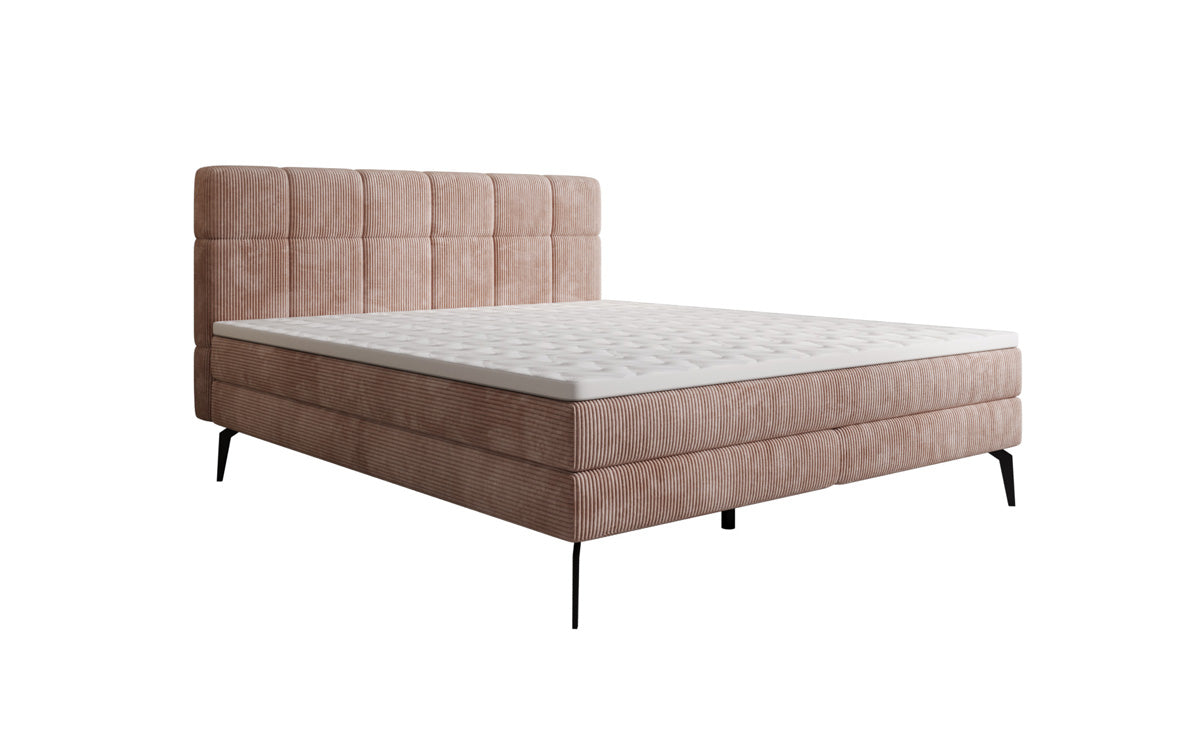 Boxspringbett Vera in Cord mit hohen Füßen