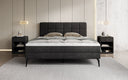 Boxspringbett Vera in Cord mit hohen Füßen