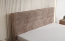 Designer Polsterbett Merry in Cord mit Stauraum