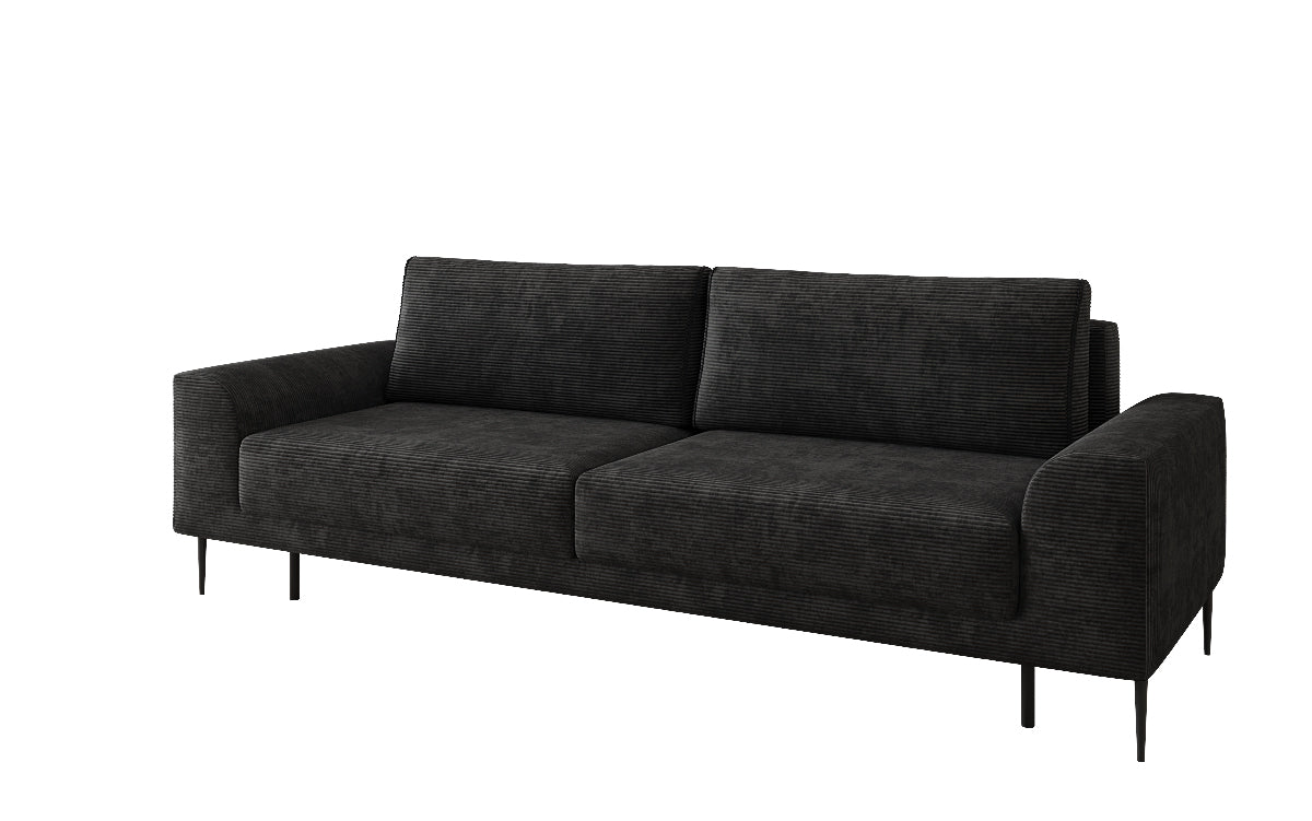 Designer 3 Sitzer Sofa Bloom in Cord mit Schlaffunktion und Stauraum