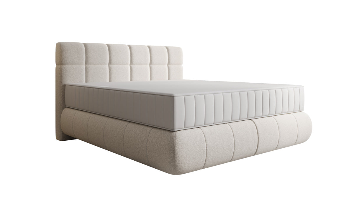 Boxspringbett Nala in Strukturstoff mit Schwebeoptik