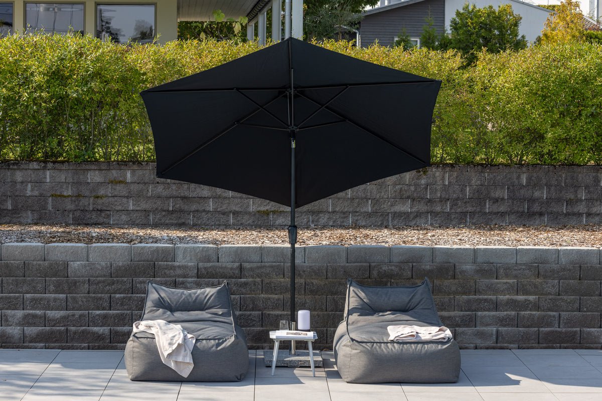Sonnenschirm Mimor – Ø300 cm in Schwarz