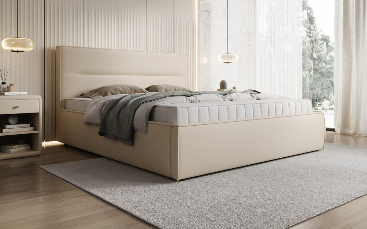 Designer Polsterbett Merry Stoff mit Stauraum