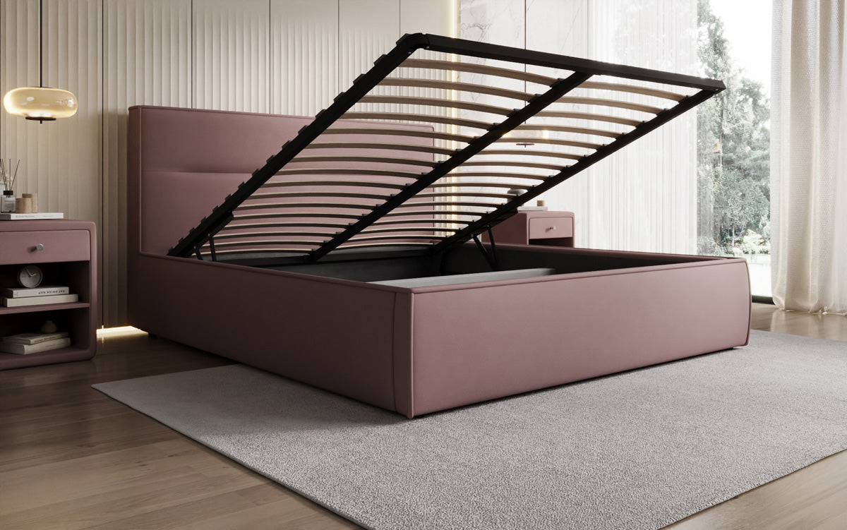 Designer Polsterbett Merry Stoff mit Stauraum