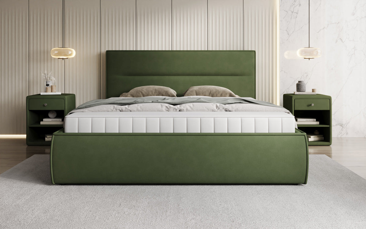 Designer Polsterbett Merry Stoff mit Stauraum