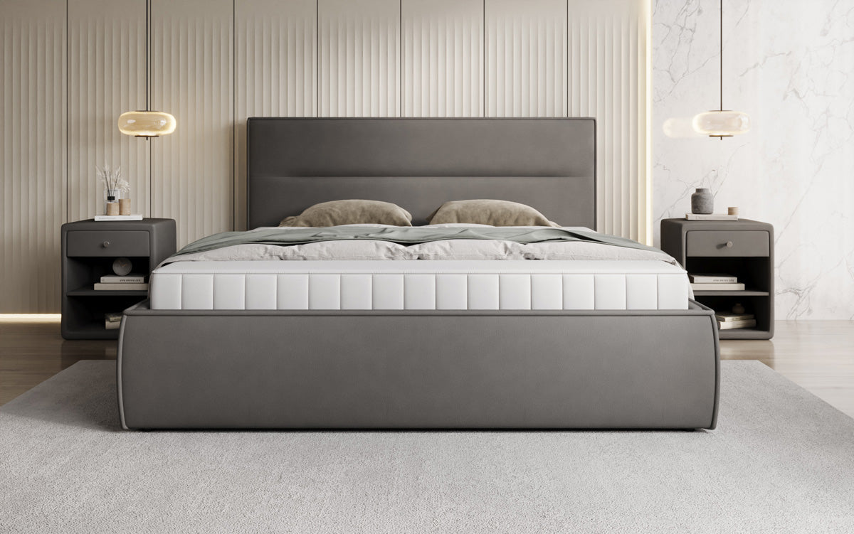 Designer Polsterbett Merry Stoff mit Stauraum
