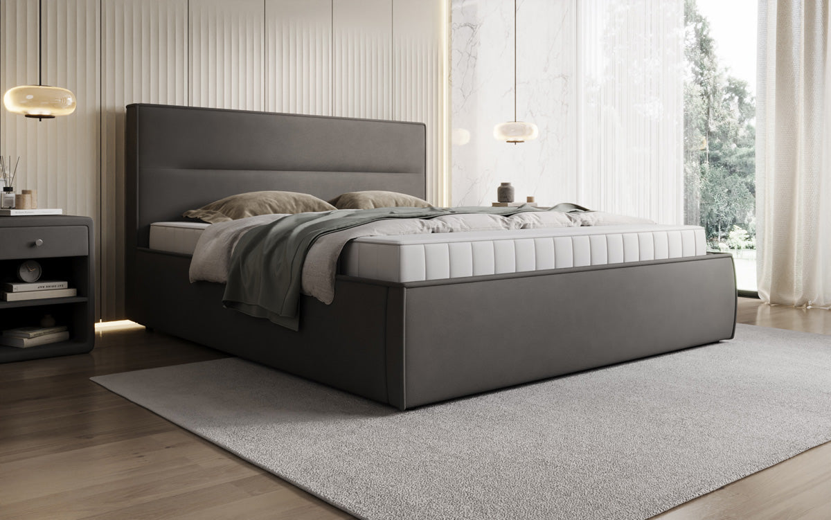 Designer Polsterbett Merry Stoff mit Stauraum