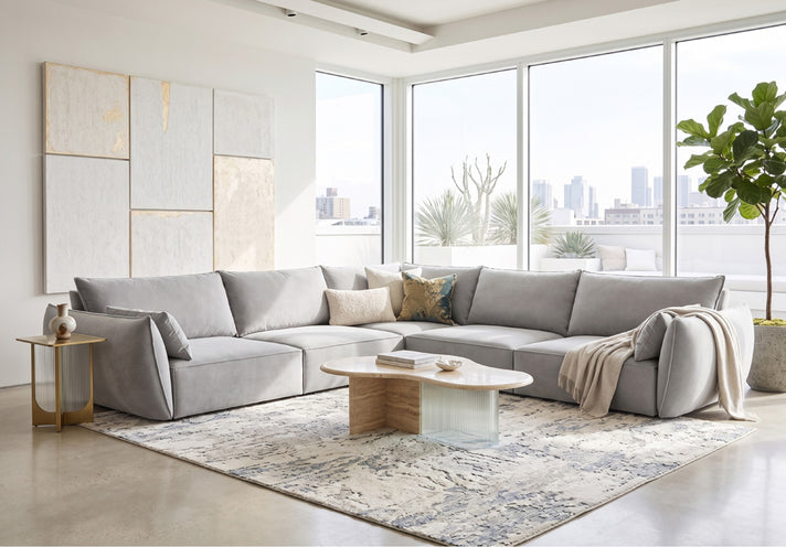 Designer Ecksofa Nuvola Maxi in Samt