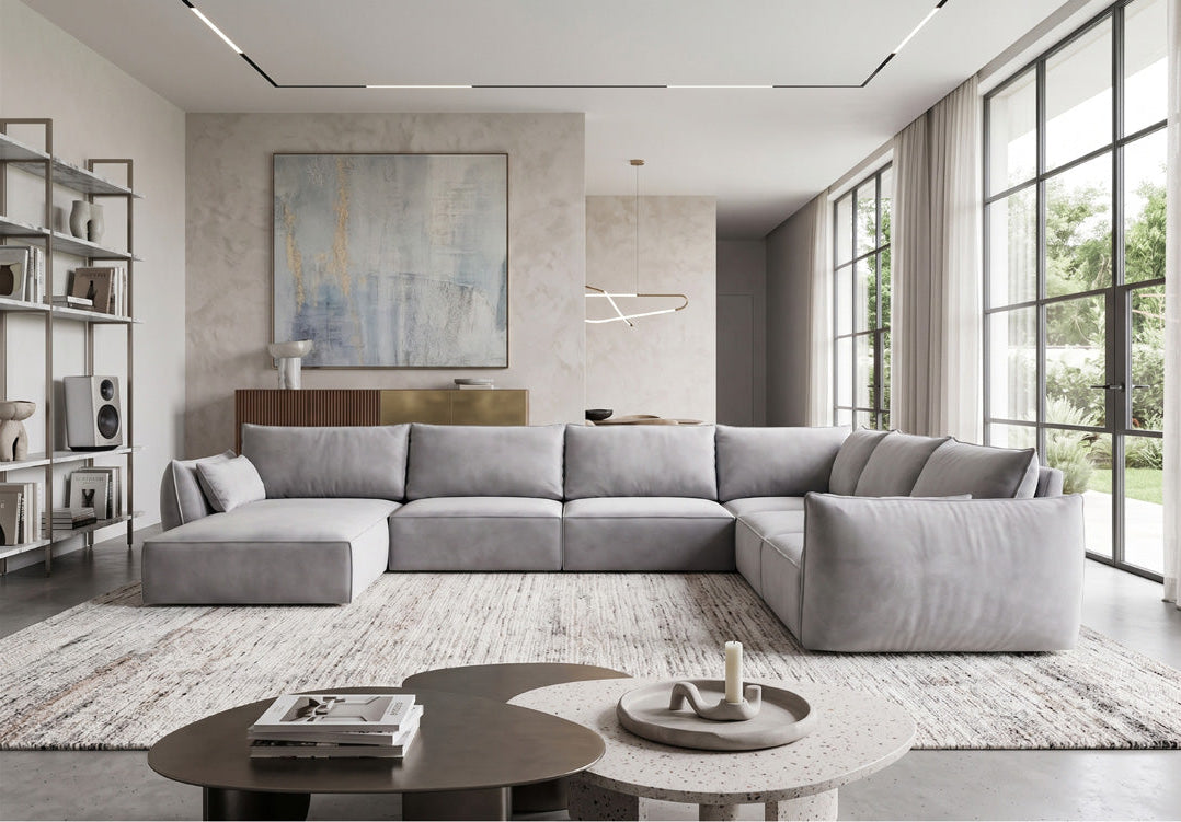 Designer Sofa Nuvola U in Samt