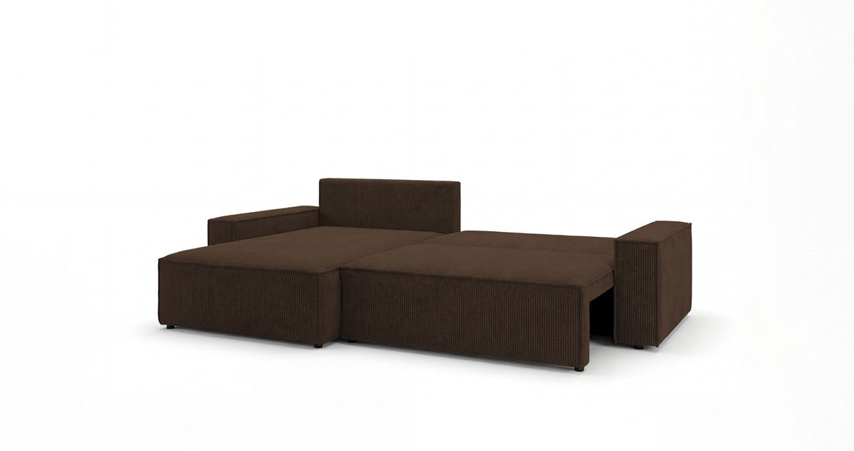 Designer Sofa Vienna mit Schlaf- und Klappfunktion in Cord