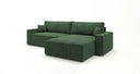Designer Ecksofa Vienna mit Schlaf- und Klappfunktion in Cord