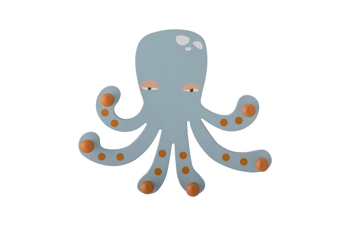 Kinder-Garderobe Onda – Tintenfisch aus MDF mit 6 Haken