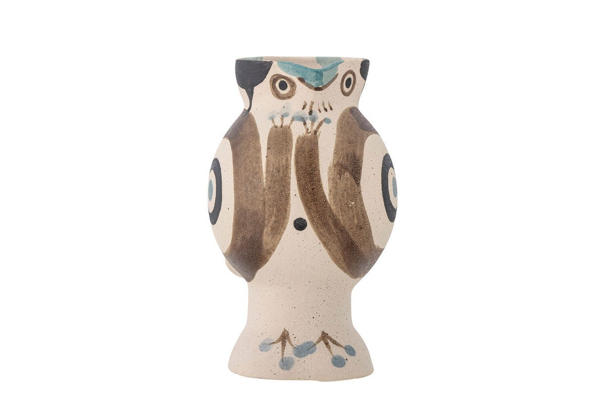 Vase „Kareen“ – Naturfarbenes Steingut