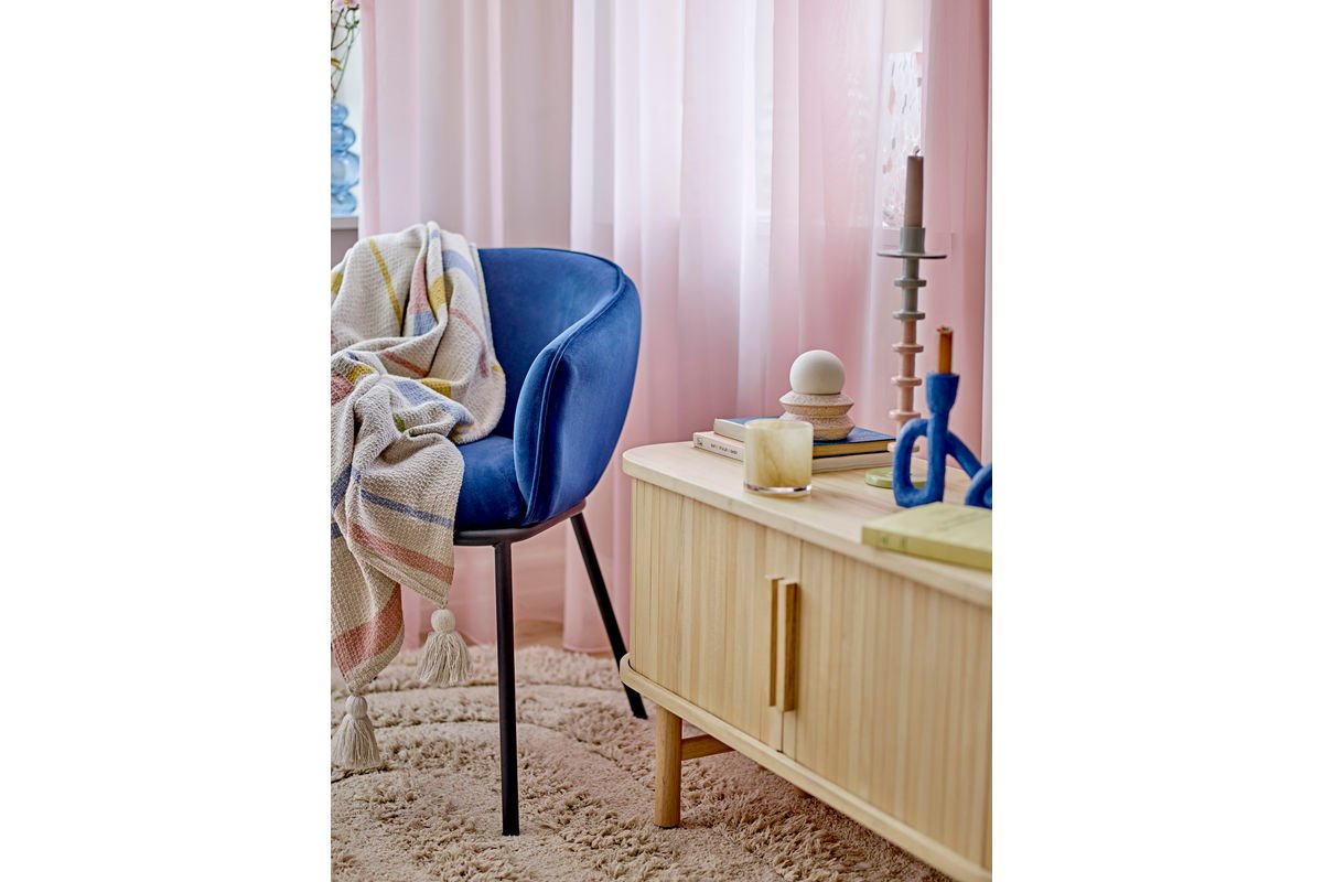 Überwurfdecke Lumi - Natur, aus recycelter Baumwolle