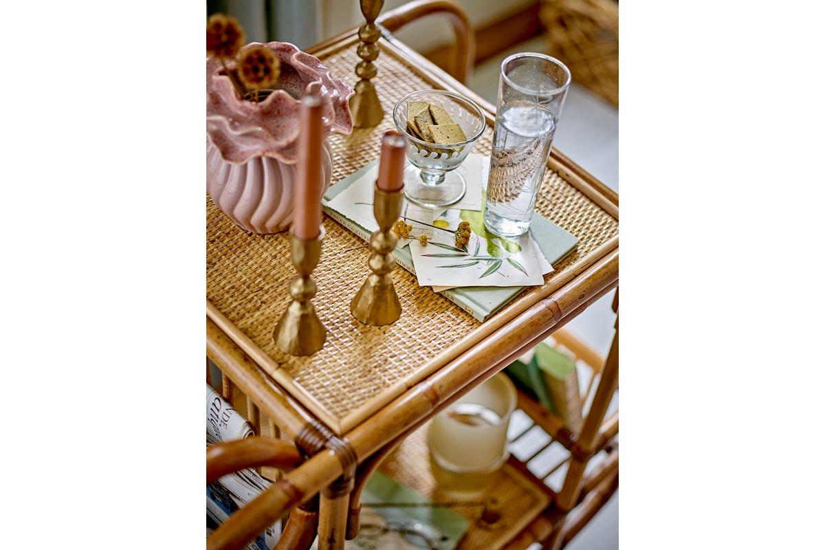 Vase „Rosélia“ – Roséfarbenes Steingut