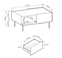 Designer Couchtisch Nero - Luxusbetten24