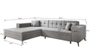 Designer Sofa Frida mit Schlaffunktion - Luxusbetten24