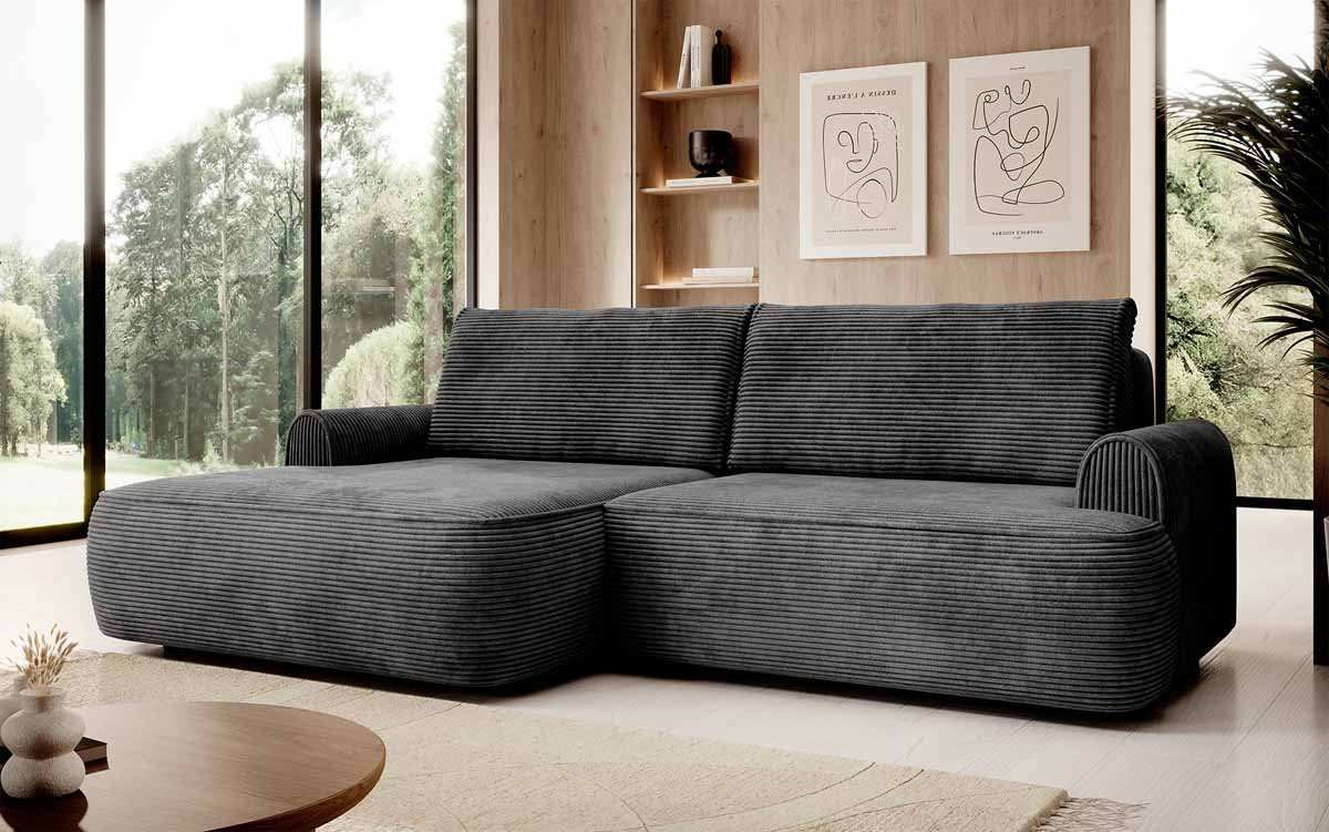 Designer Sofa Onelio mit Stauraum und Schlaffunktion - Luxusbetten24