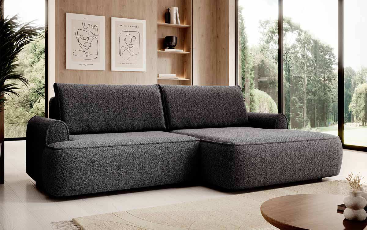 Designer Sofa Onelio mit Stauraum und Schlaffunktion - Luxusbetten24