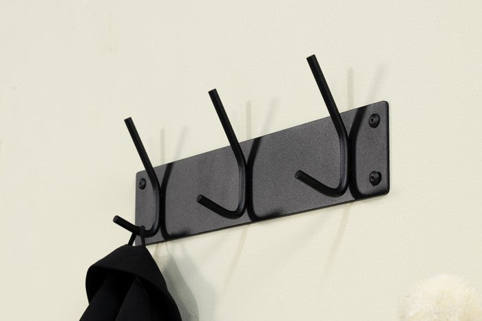 Designer Wandgarderobe Quillo - Schwarz