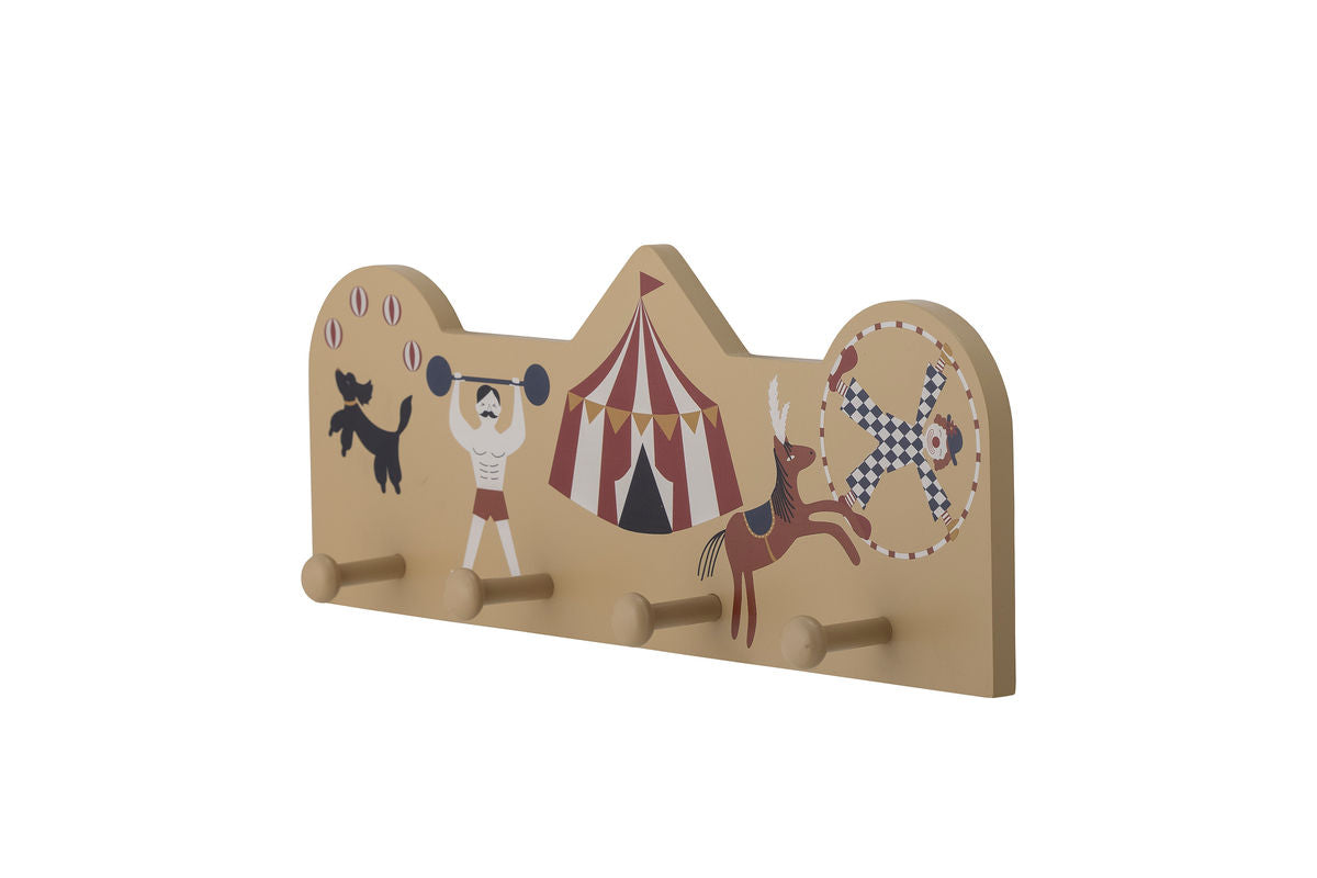 Kinder-Garderobe Naomi - bunte Wandgarderobe mit Zirkusmotiv für Kinderzimmer