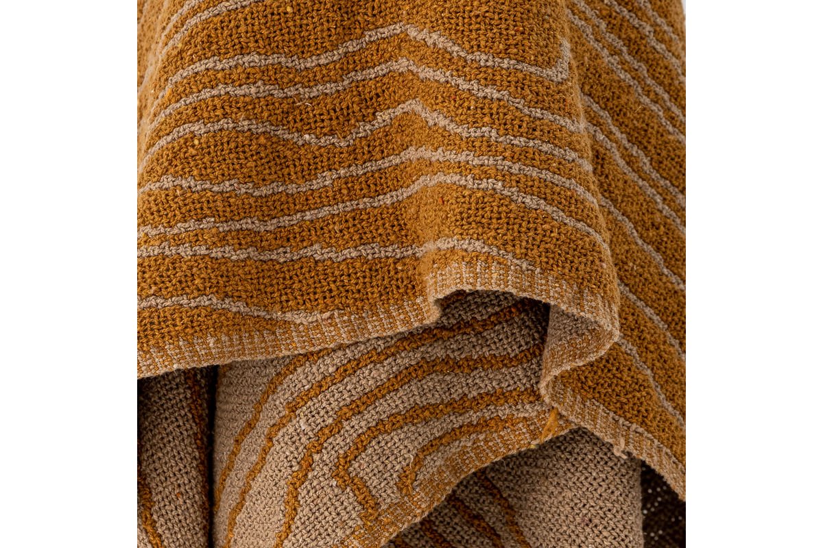 Überwurfdecke  Koa – Braun, aus recycelter Baumwolle