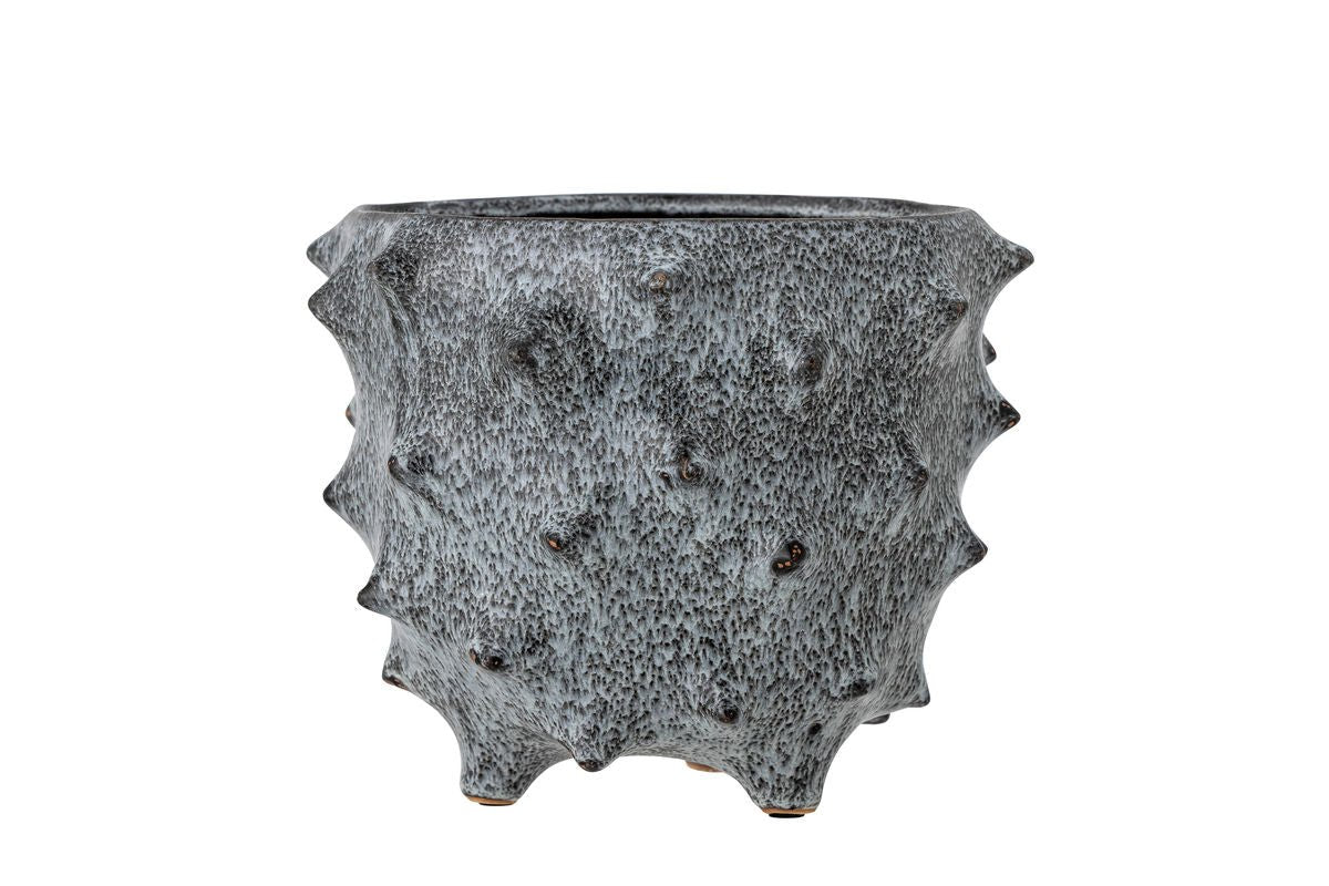 Blumentopf Mysterycastle – in dunklem Grau