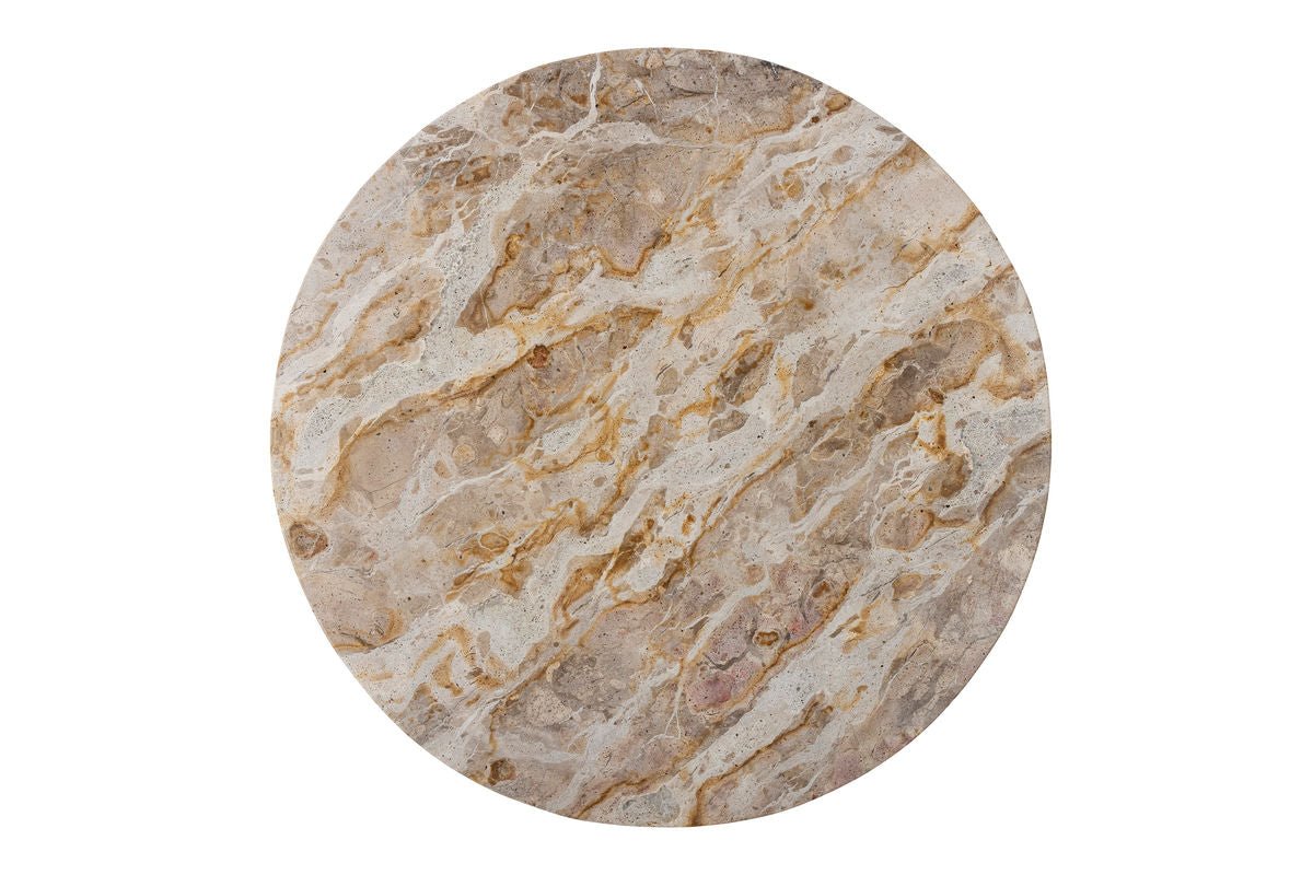 Drehteller Uggy – Servierplatte aus braunem Marmor