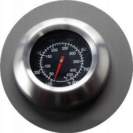 Gasgrill BarbecuePro – 2-Brenner Grillwagen mit Thermometer & klappbaren Seitentischen