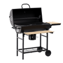 Holzkohlegrill BarrelPro – Grillwagen mit Deckel, Thermometer & Ablagen
