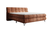Boxspringbett Milla Cord in Terrakotta (Poso 039) – Freisteller