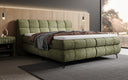 Boxspringbett Milla Cord in Olive (Poso 046) – Milieu seitlich