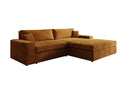 Designer Ecksofa Lugo in Cord – Amber – Rechts